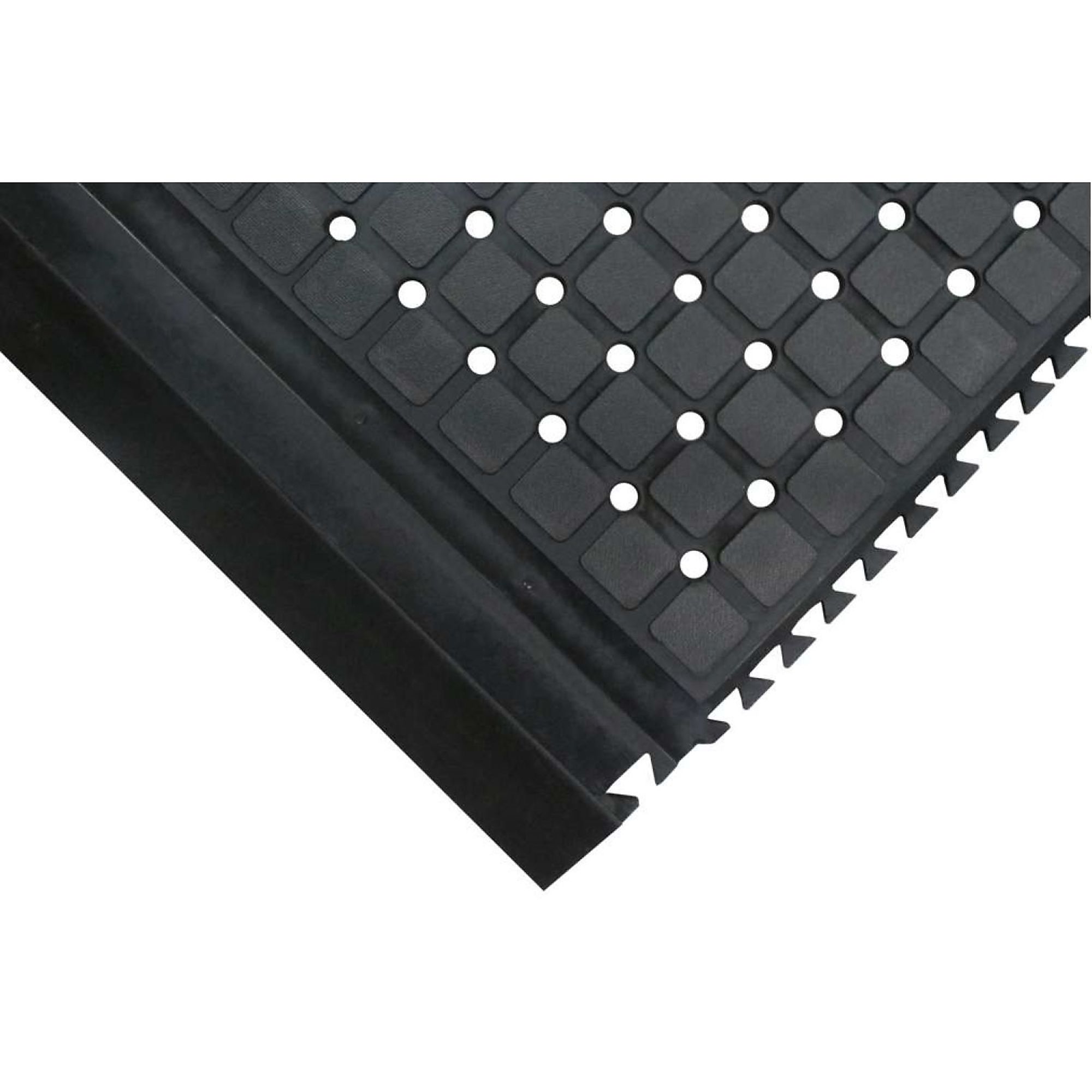 M+A Matting, Hog Heaven Drainable Linkable Mats, Black&nbsp;36" x 43.75", Middle, 3/4" Thickness Model #441301100